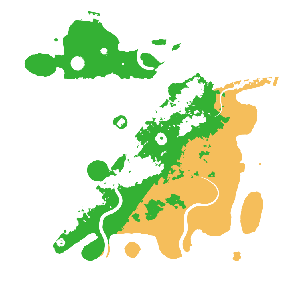 Biome Rust Map: Procedural Map, Size: 3700, Seed: 14423