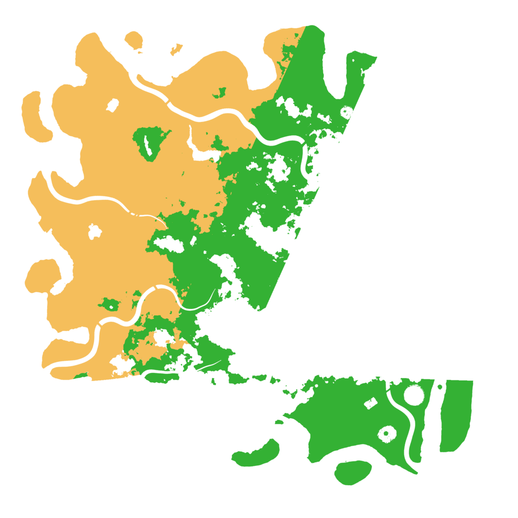Biome Rust Map: Procedural Map, Size: 4500, Seed: 6439343