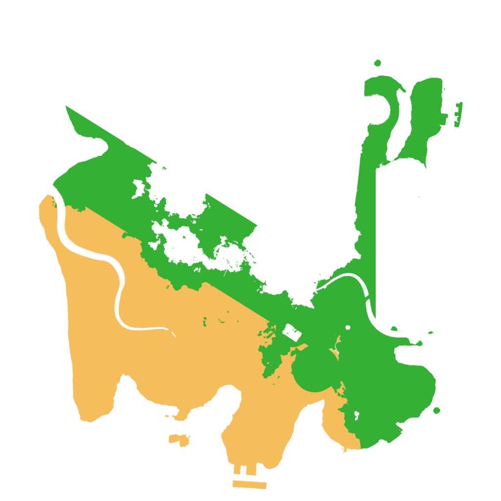 Biome Rust Map: Procedural Map, Size: 3000, Seed: 1215950433