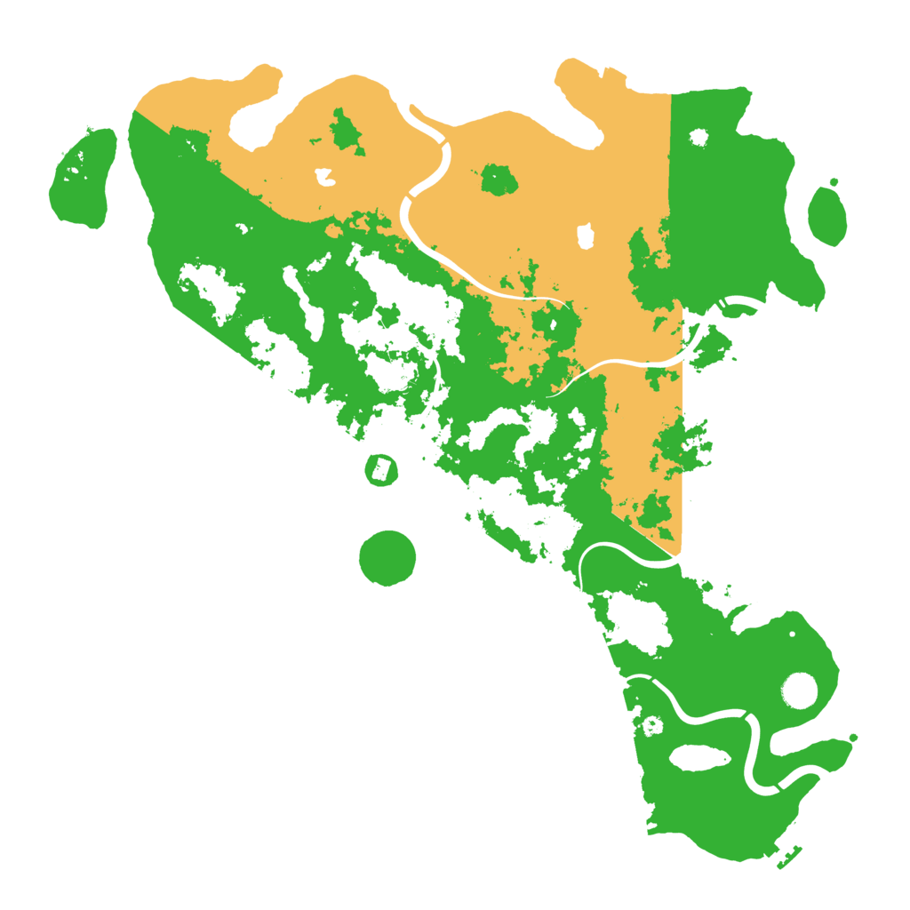 Biome Rust Map: Procedural Map, Size: 4500, Seed: 1354287