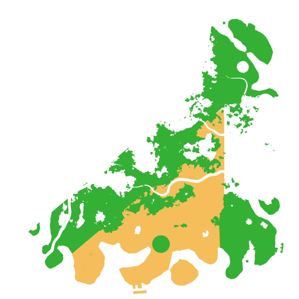 Biome Rust Map: Procedural Map, Size: 4500, Seed: 525217