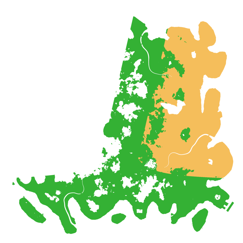 Biome Rust Map: Procedural Map, Size: 4500, Seed: 168551
