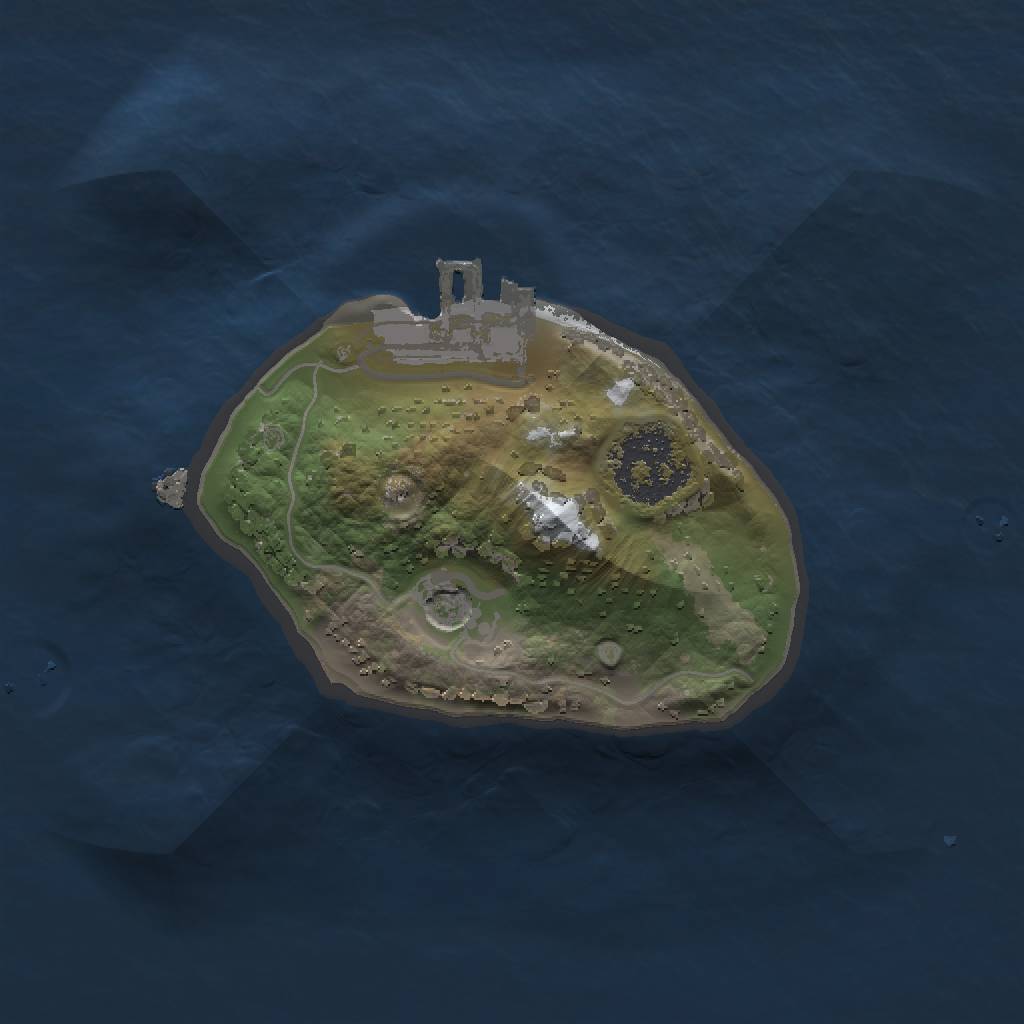 Rust Map: Procedural Map, Size: 1400, Seed: 98750, 6 Monuments