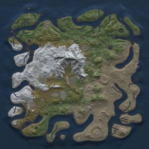 Thumbnail Rust Map: Procedural Map, Size: 5000, Seed: 6, 19 Monuments