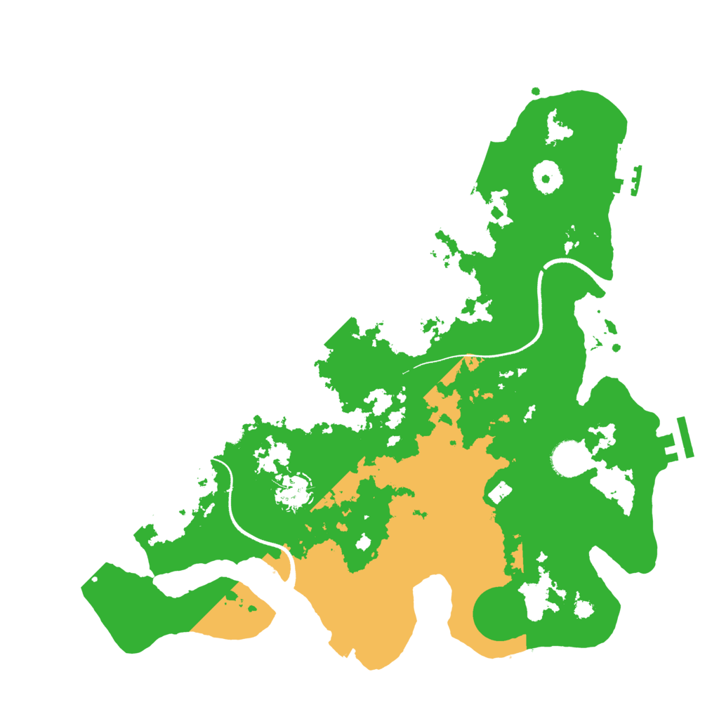 Biome Rust Map: Procedural Map, Size: 3500, Seed: 3102