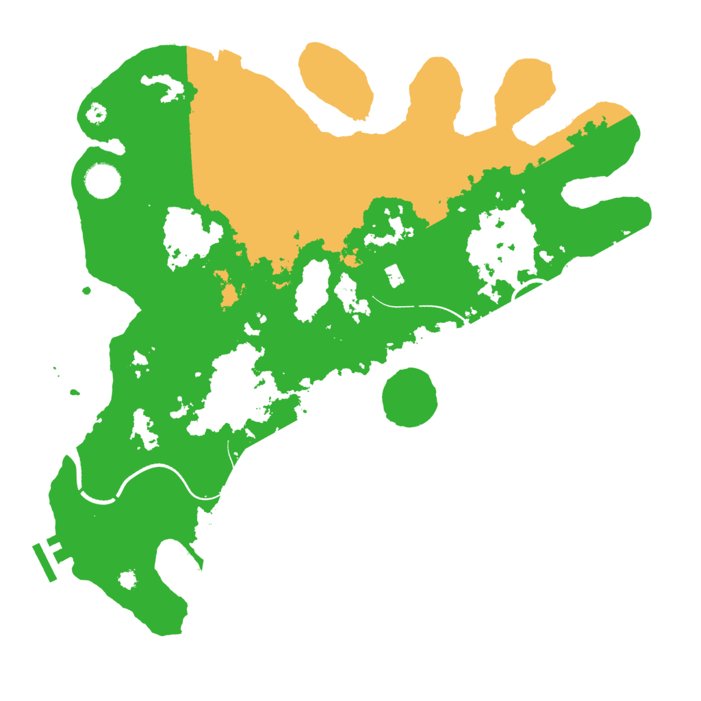 Biome Rust Map: Procedural Map, Size: 3500, Seed: 96769