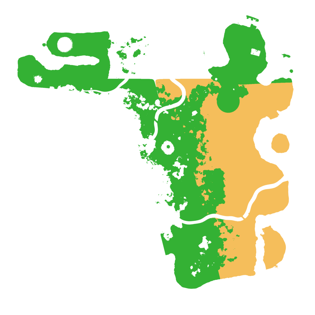 Biome Rust Map: Procedural Map, Size: 3650, Seed: 5420