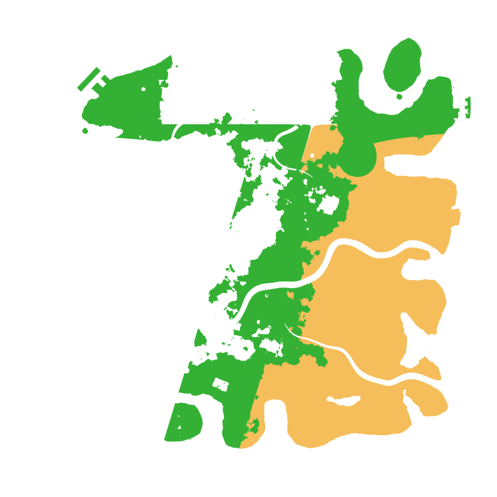 Biome Rust Map: Procedural Map, Size: 3500, Seed: 976445387