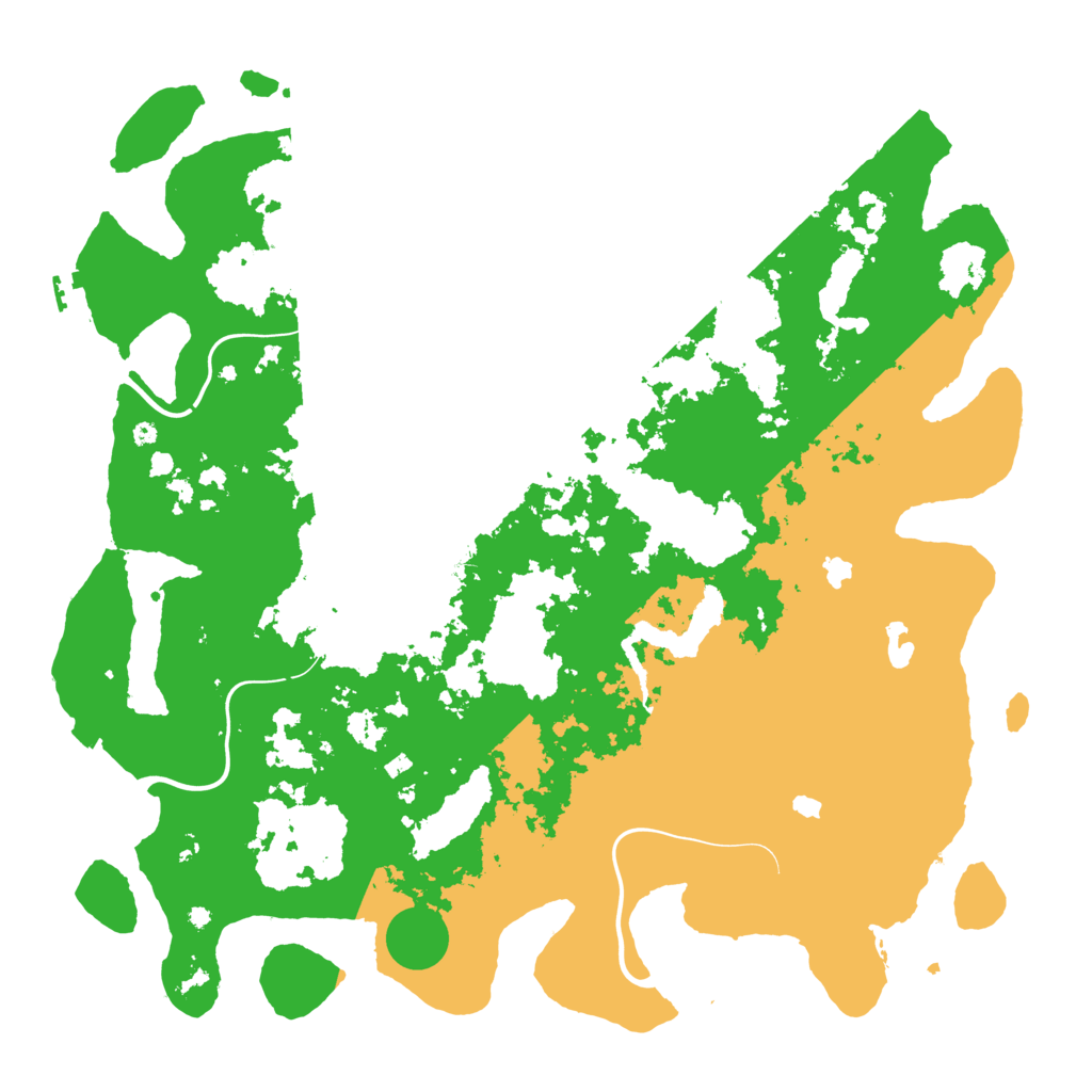 Biome Rust Map: Procedural Map, Size: 4600, Seed: 123456789