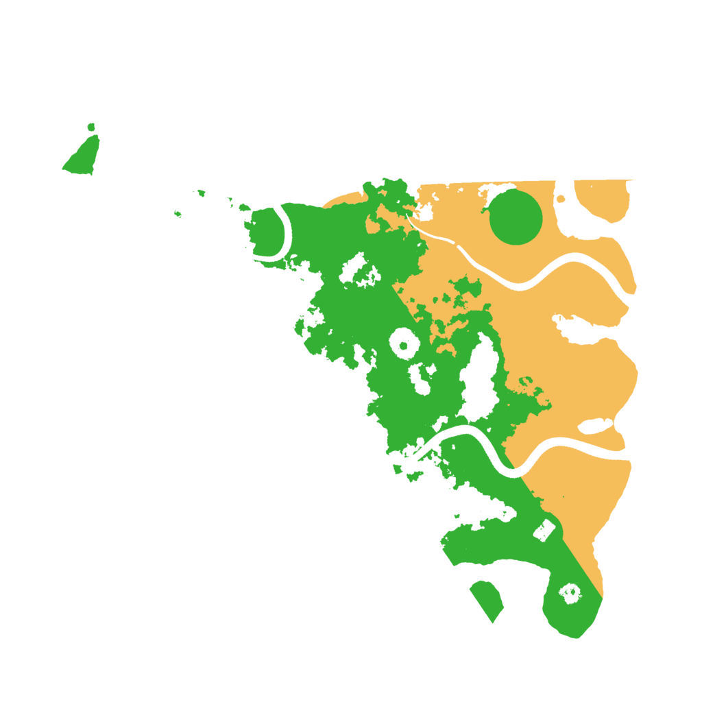 Biome Rust Map: Procedural Map, Size: 3500, Seed: 1017743400