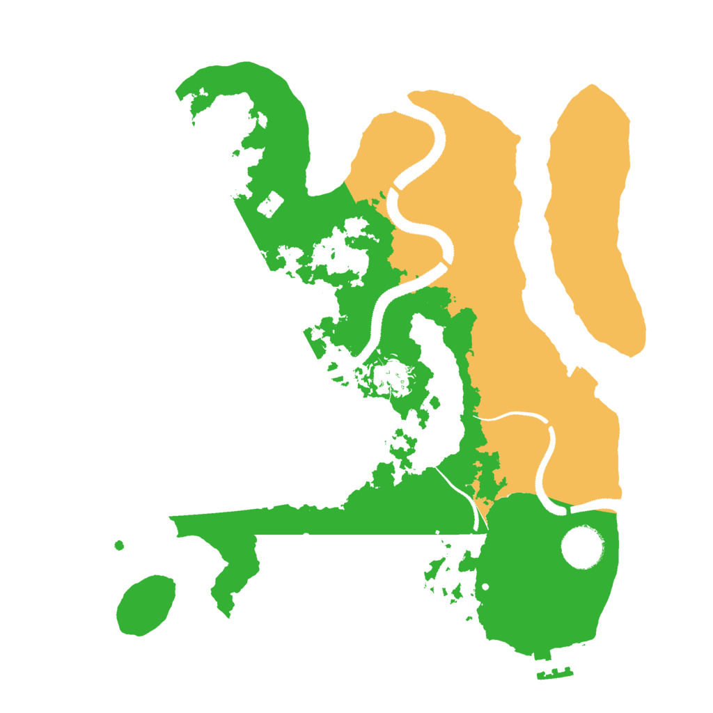 Biome Rust Map: Procedural Map, Size: 3000, Seed: 162048383