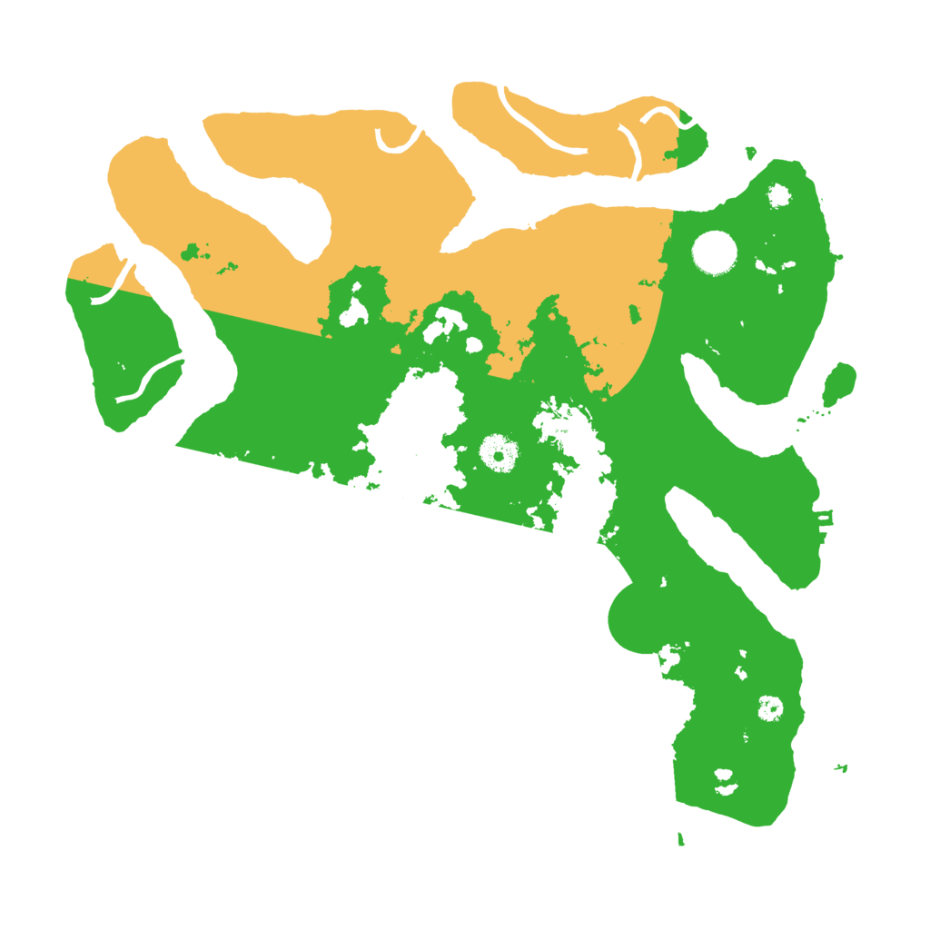 Biome Rust Map: Procedural Map, Size: 3700, Seed: 9645873