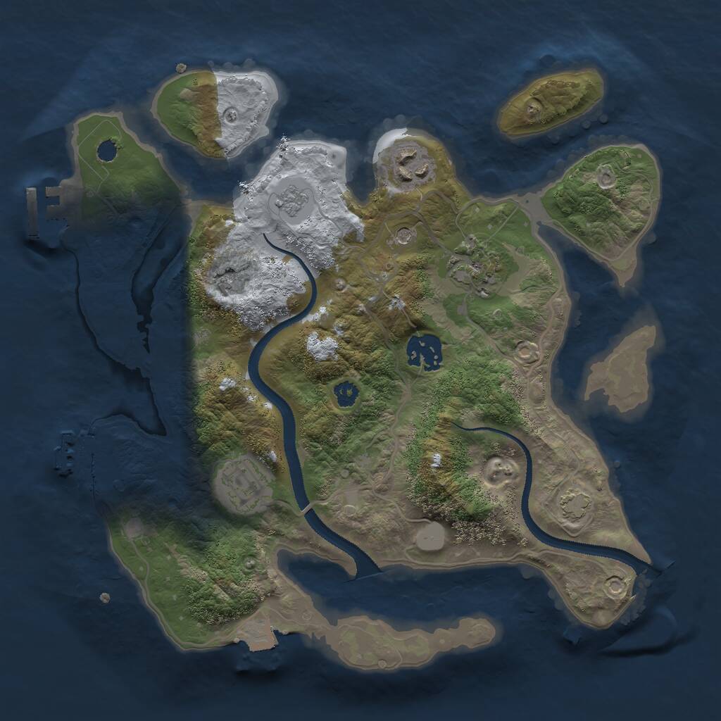 Rust Map: Procedural Map, Size: 2900, Seed: 279999990, 10 Monuments
