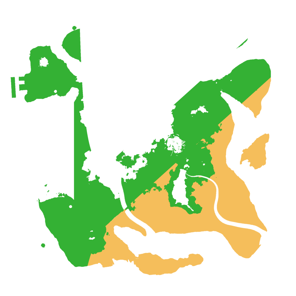 Biome Rust Map: Procedural Map, Size: 2900, Seed: 279999990