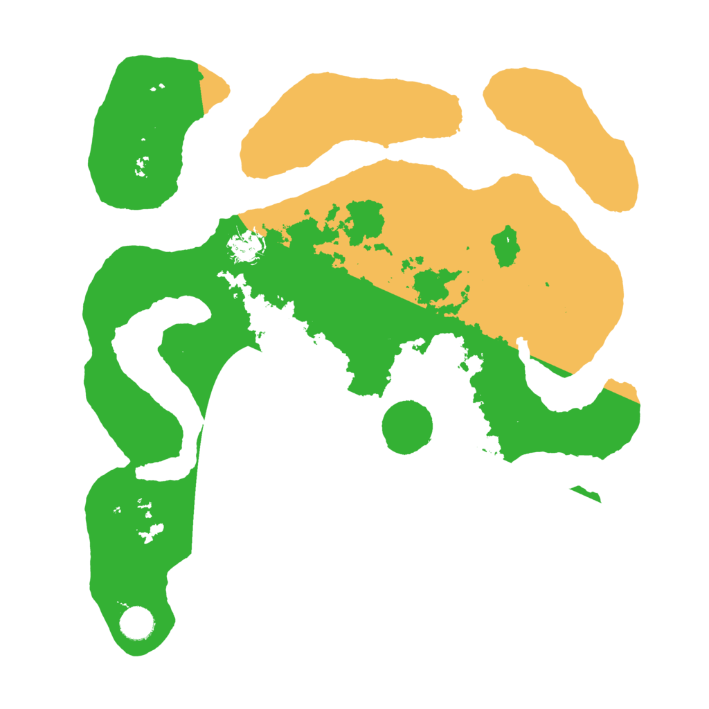 Biome Rust Map: Barren, Size: 3700, Seed: 376808146