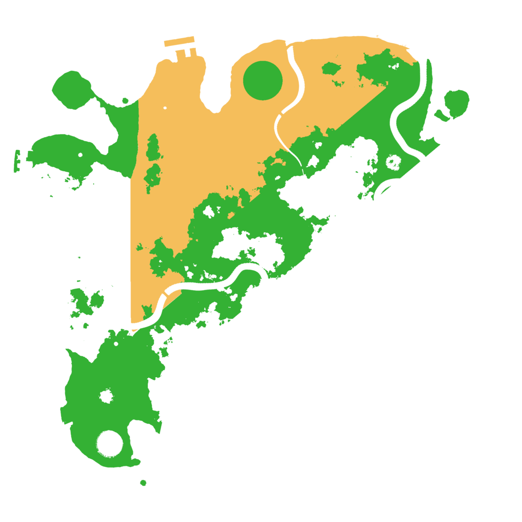 Biome Rust Map: Procedural Map, Size: 3500, Seed: 4761037