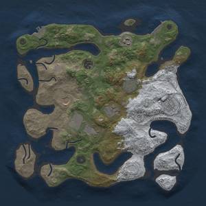 Thumbnail Rust Map: Procedural Map, Size: 3500, Seed: 4206969, 17 Monuments