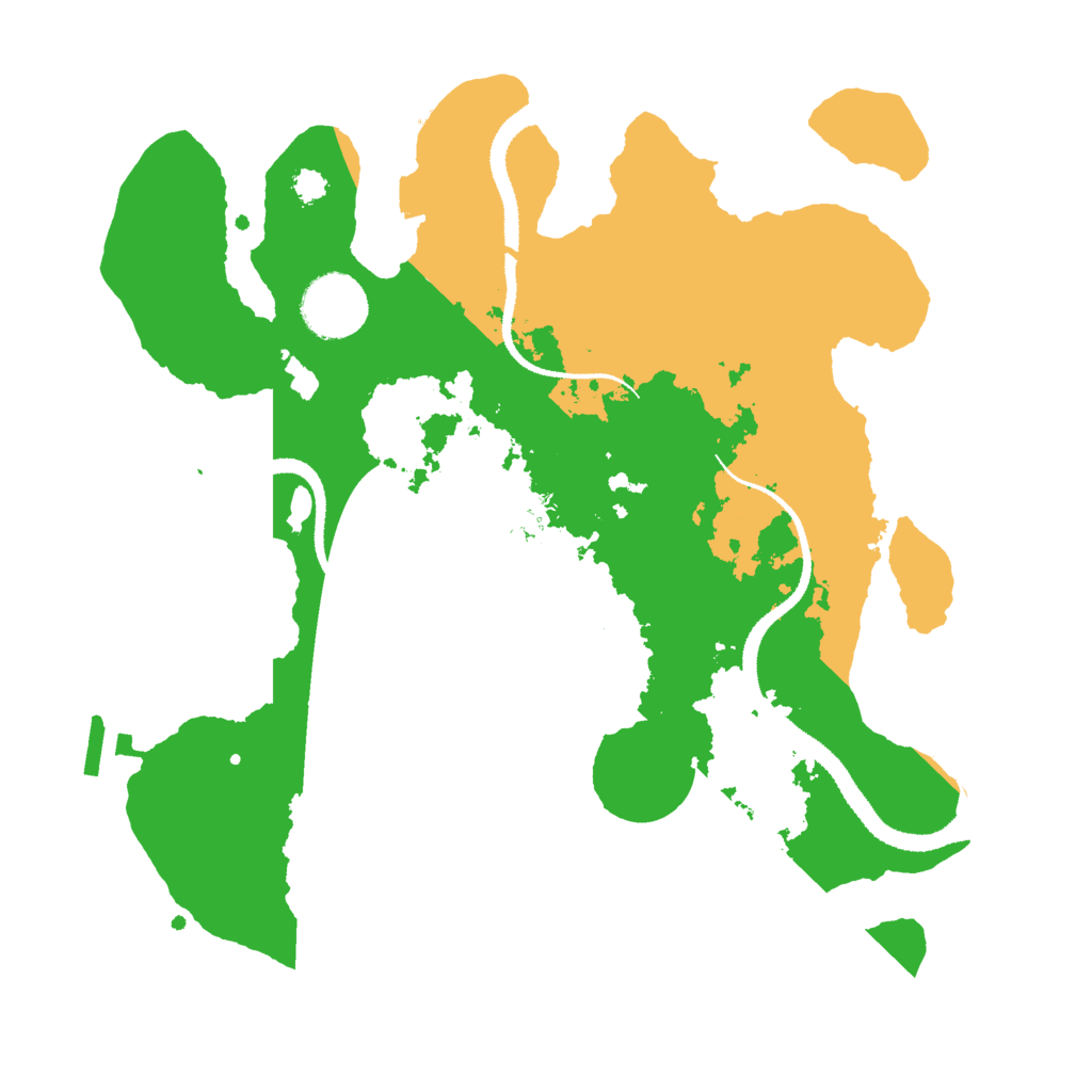 Biome Rust Map: Procedural Map, Size: 3000, Seed: 502907314