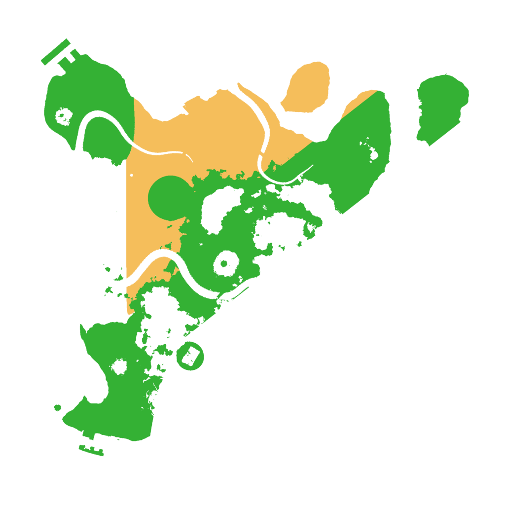 Biome Rust Map: Procedural Map, Size: 3000, Seed: 215654