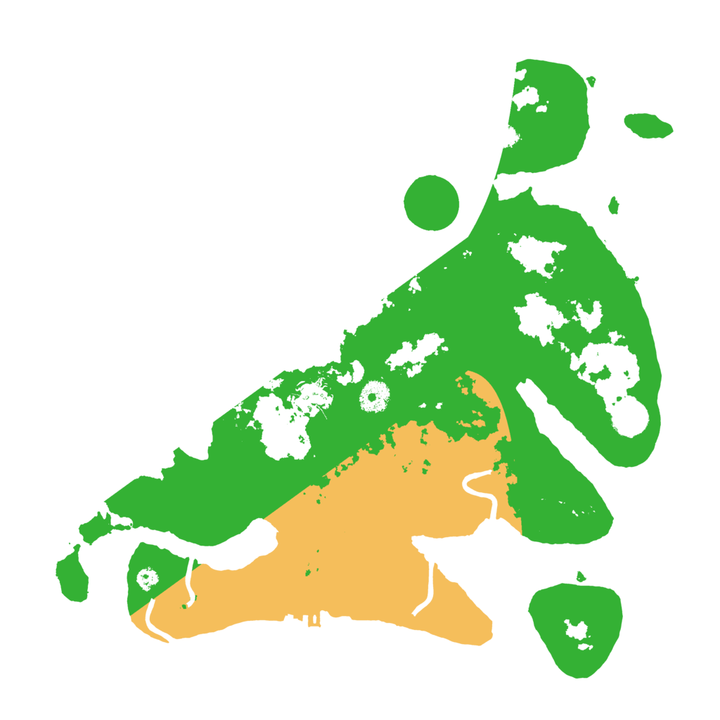 Biome Rust Map: Procedural Map, Size: 3500, Seed: 44111