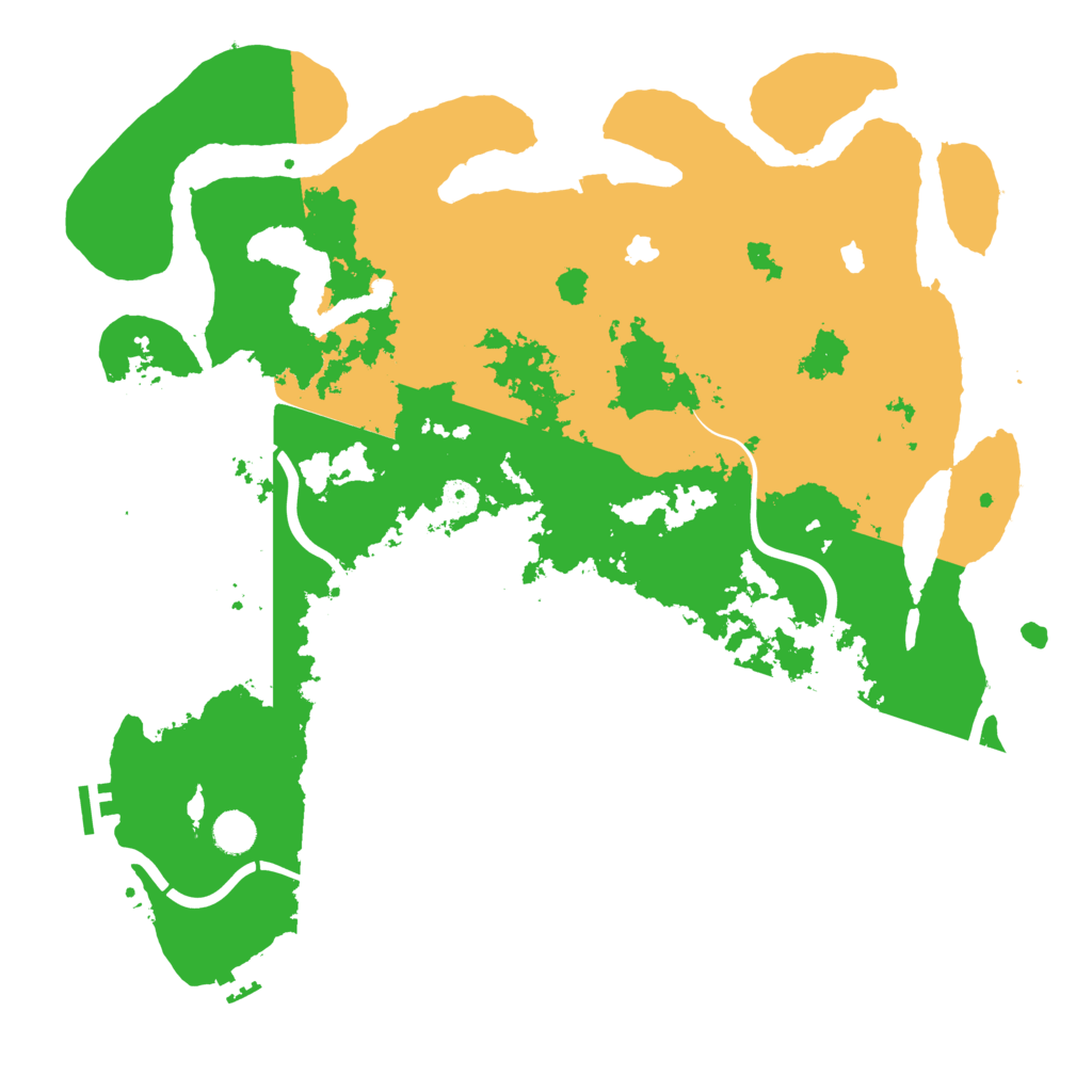 Biome Rust Map: Procedural Map, Size: 4500, Seed: 47818543