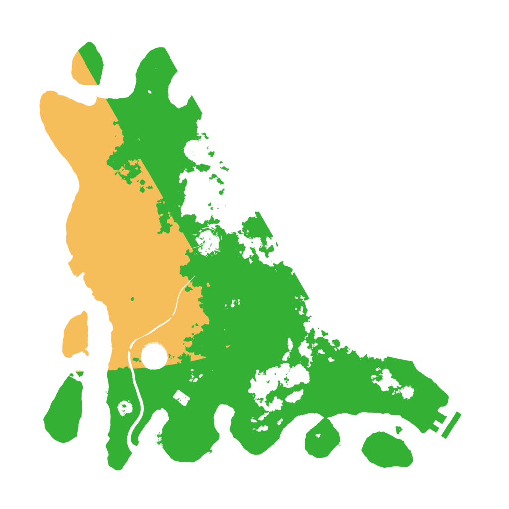 Biome Rust Map: Procedural Map, Size: 3500, Seed: 307413814