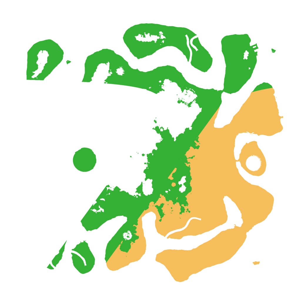 Biome Rust Map: Procedural Map, Size: 3500, Seed: 30985235
