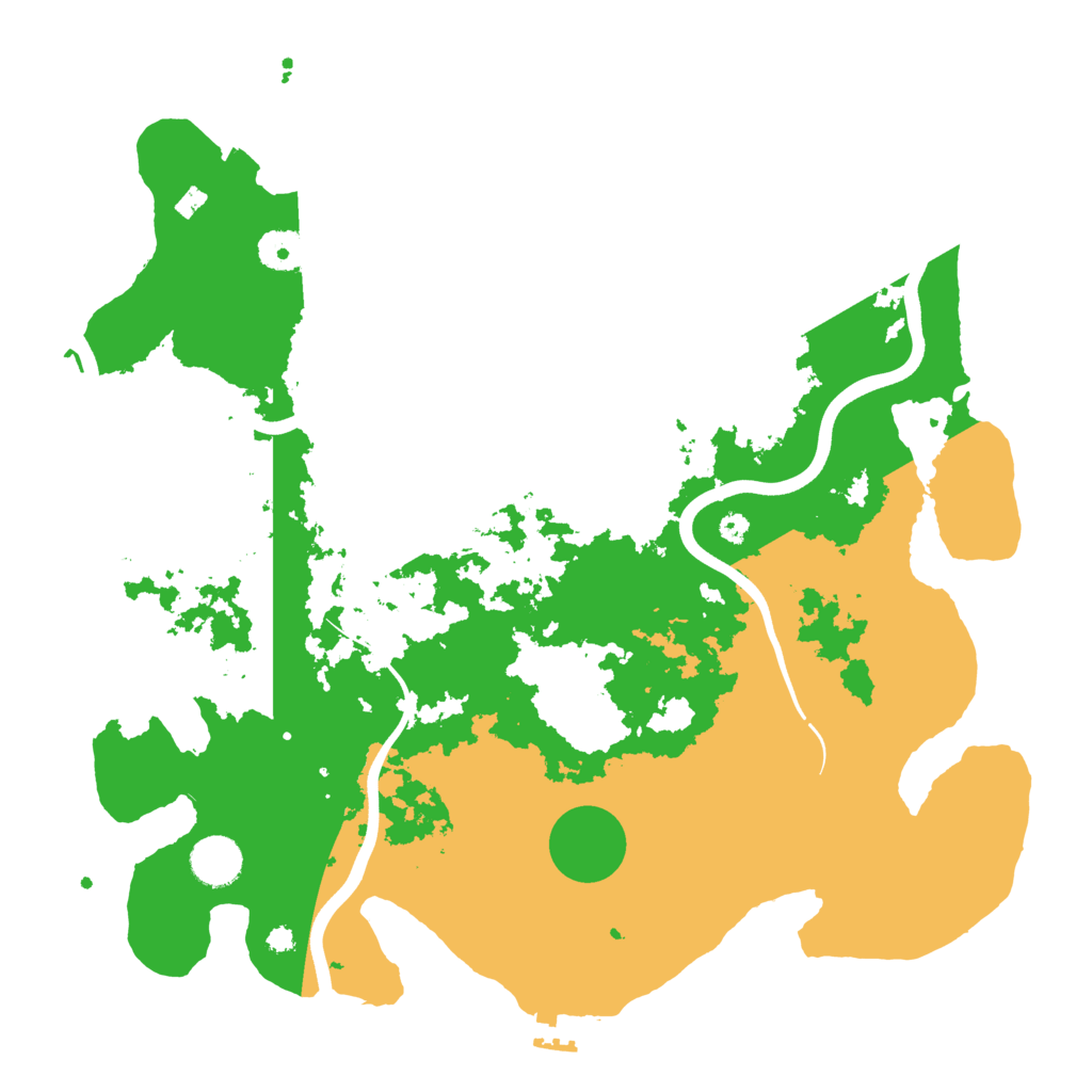 Biome Rust Map: Procedural Map, Size: 3750, Seed: 1390781074