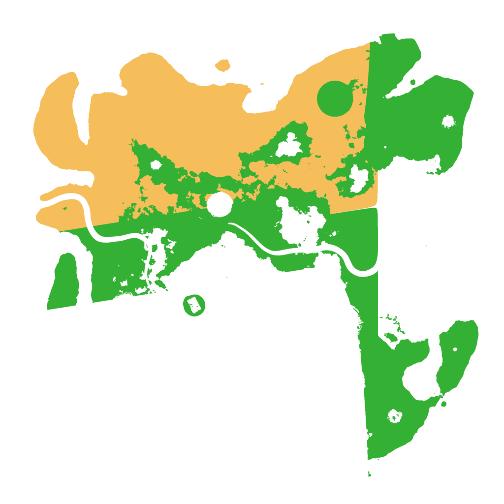 Biome Rust Map: Procedural Map, Size: 3700, Seed: 22512