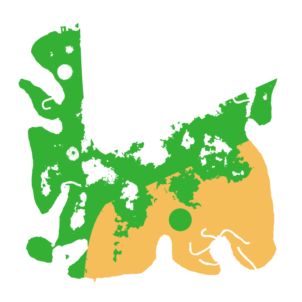 Biome Rust Map: Procedural Map, Size: 3500, Seed: 343443333