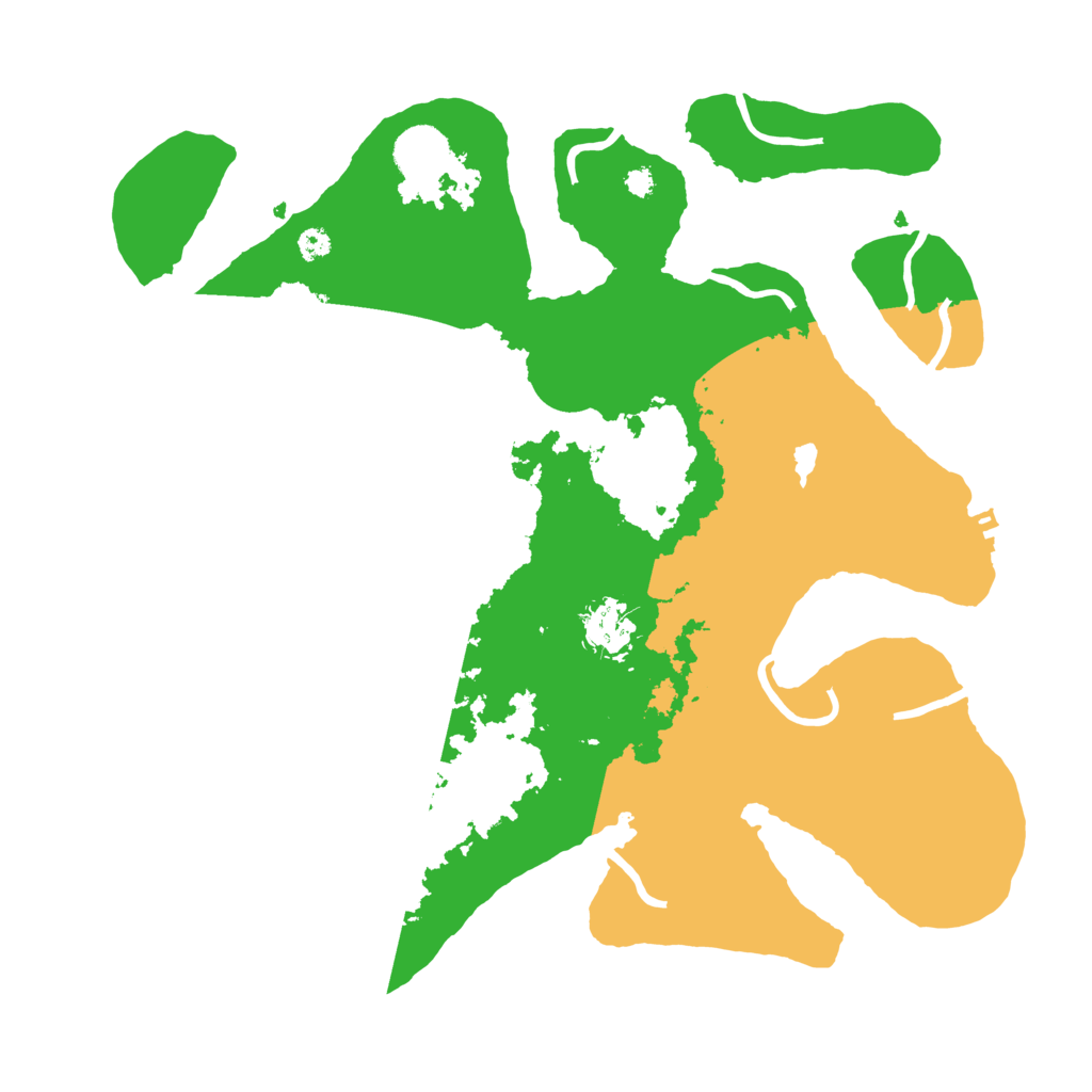 Biome Rust Map: Procedural Map, Size: 3500, Seed: 465599703