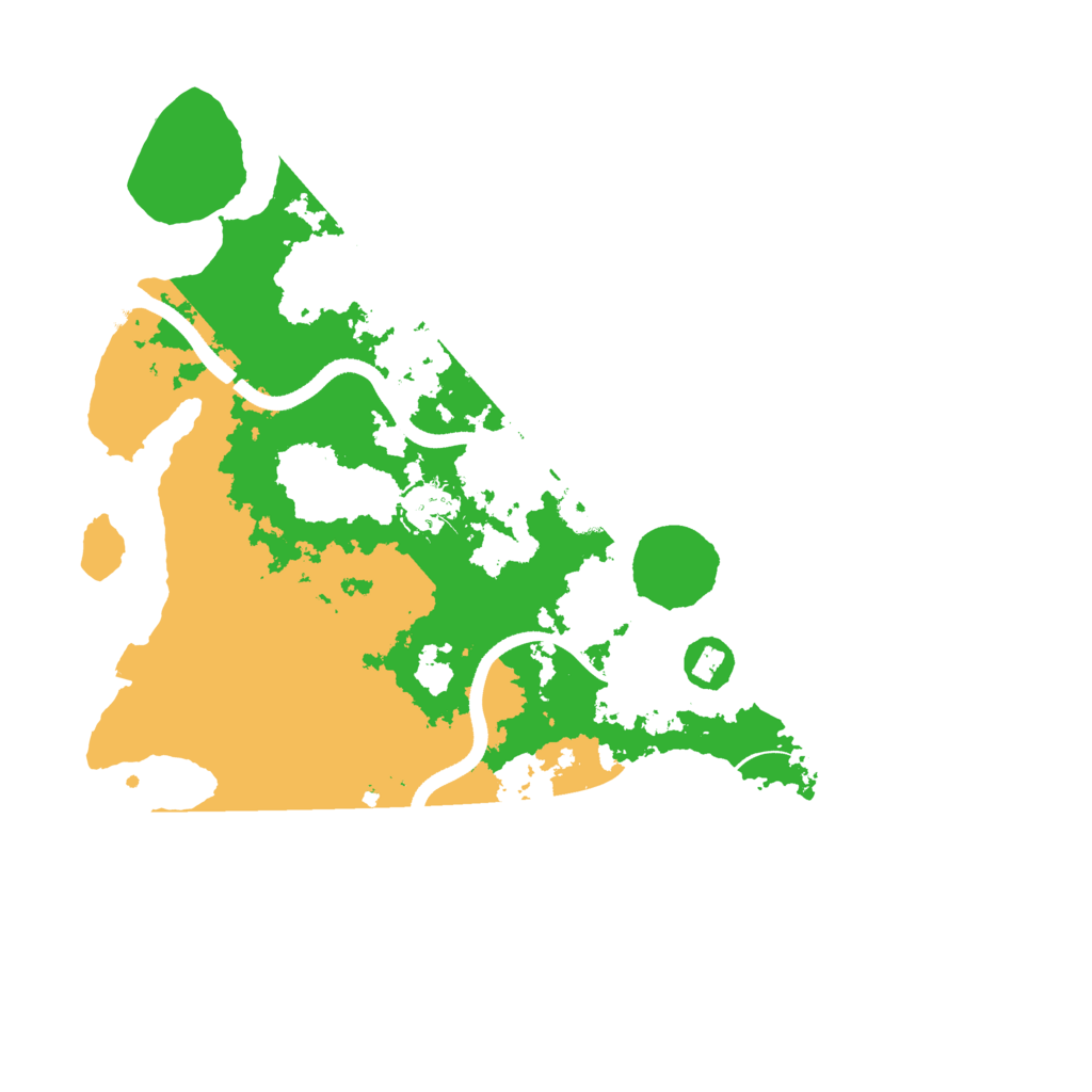Biome Rust Map: Procedural Map, Size: 3500, Seed: 423725