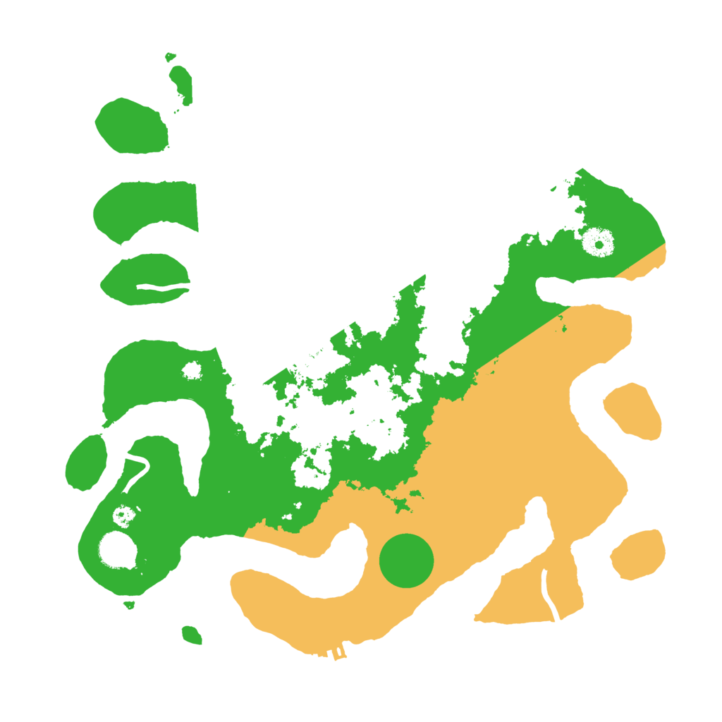 Biome Rust Map: Procedural Map, Size: 3500, Seed: 58482