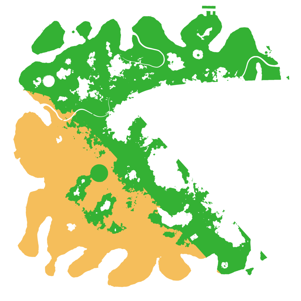 Biome Rust Map: Procedural Map, Size: 4500, Seed: 4242583