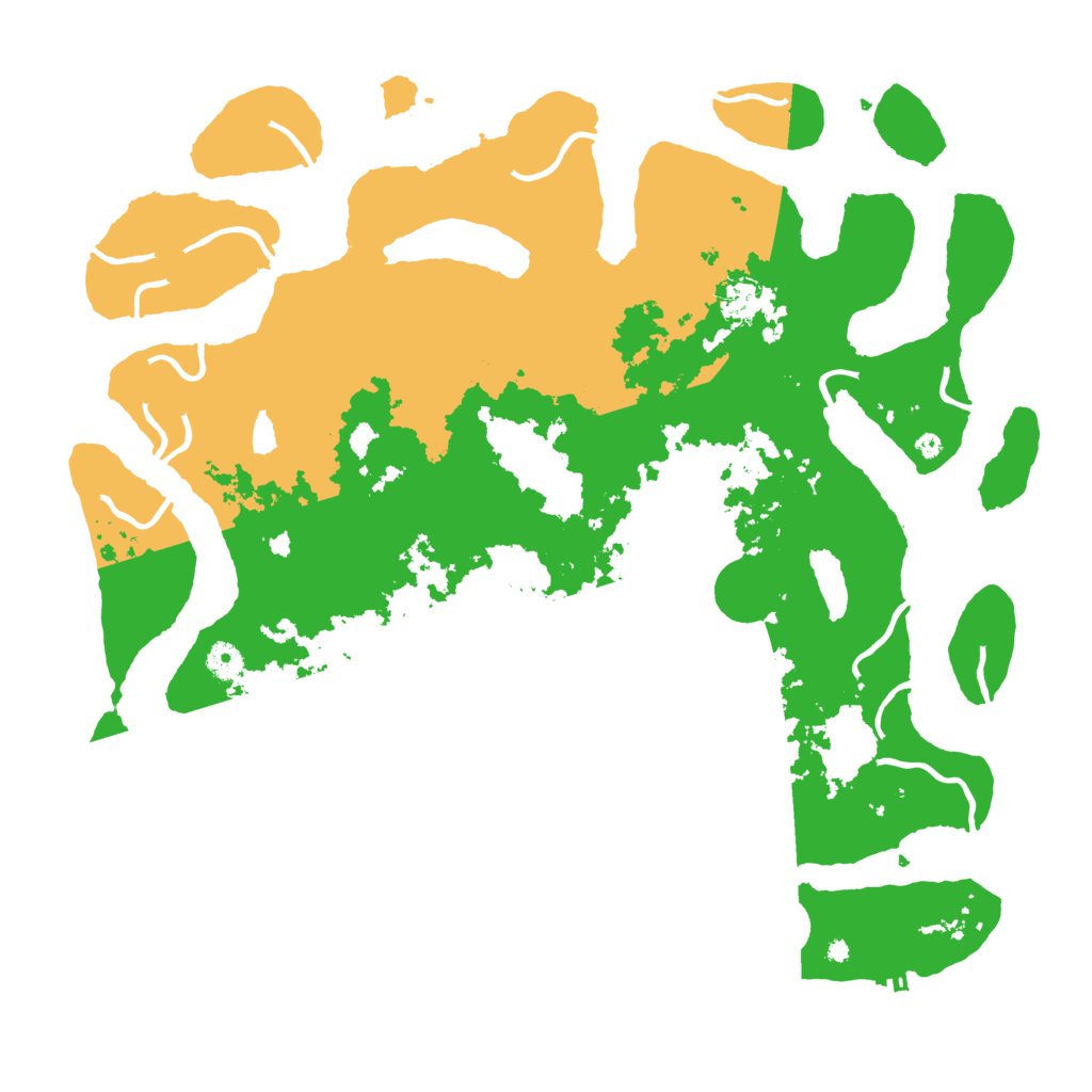 Biome Rust Map: Procedural Map, Size: 4500, Seed: 4404622