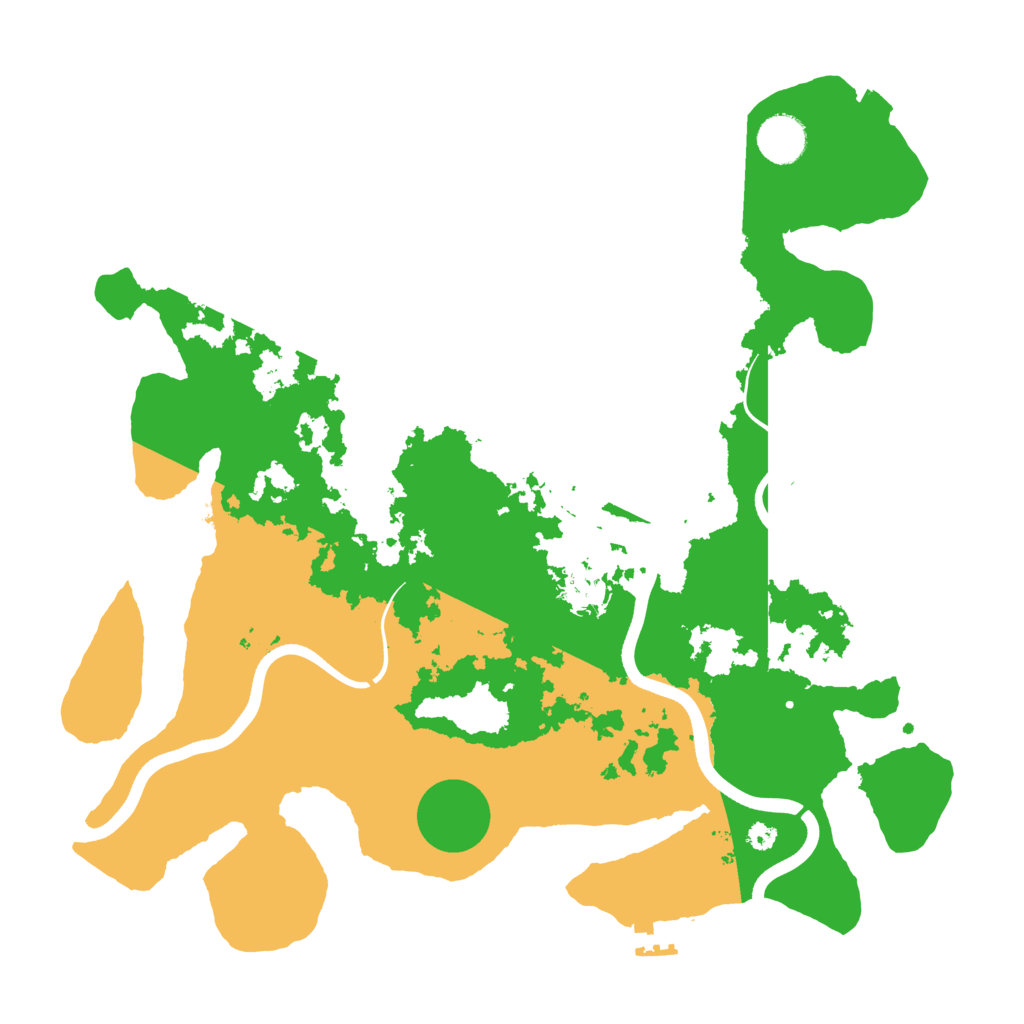 Biome Rust Map: Procedural Map, Size: 3700, Seed: 2575103
