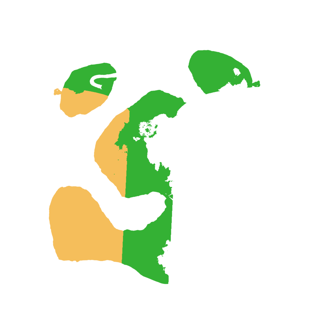 Biome Rust Map: Procedural Map, Size: 2000, Seed: 5868