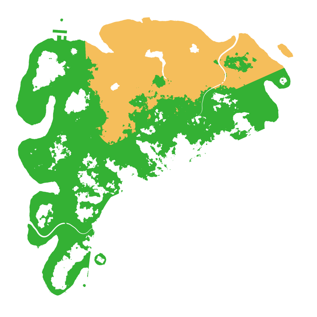 Biome Rust Map: Procedural Map, Size: 4500, Seed: 548531962