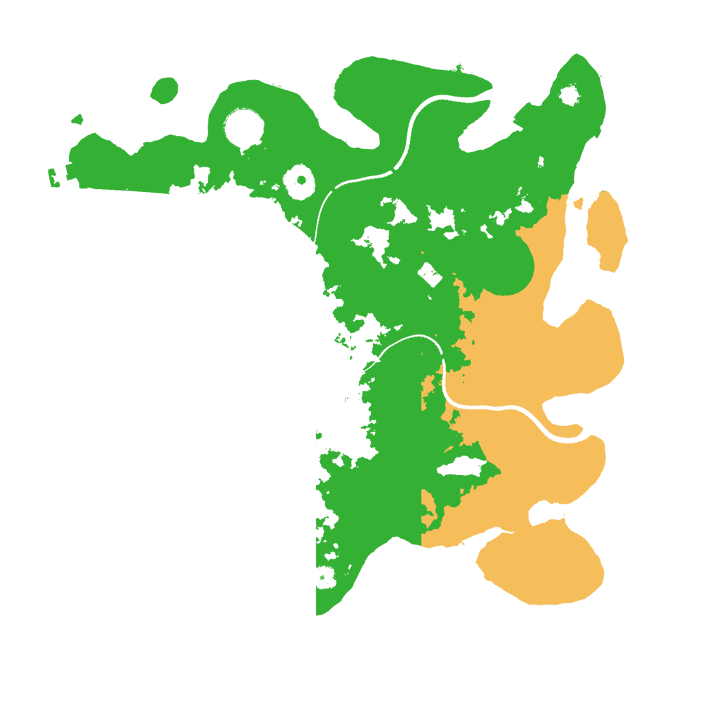 Biome Rust Map: Procedural Map, Size: 3200, Seed: 9433327