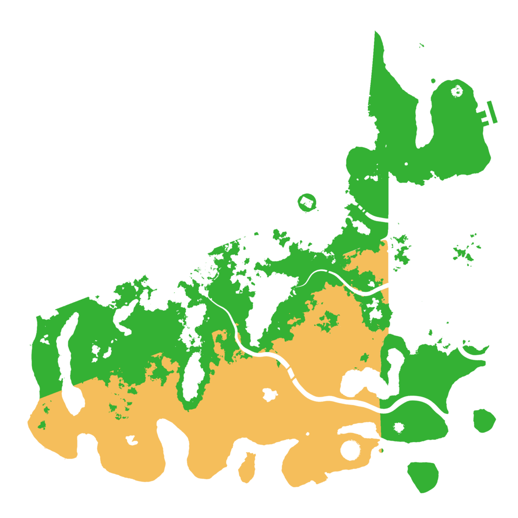 Biome Rust Map: Procedural Map, Size: 4600, Seed: 5612542