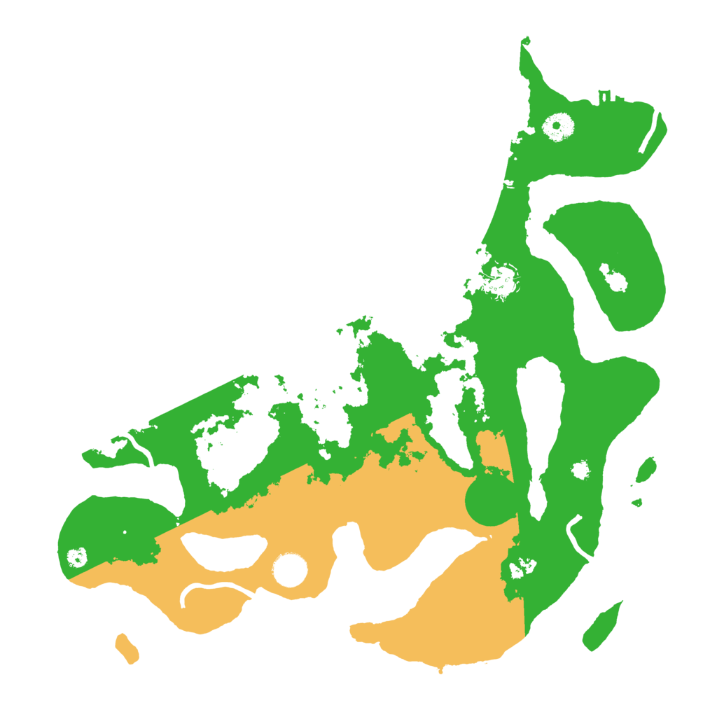 Biome Rust Map: Procedural Map, Size: 3700, Seed: 3994162