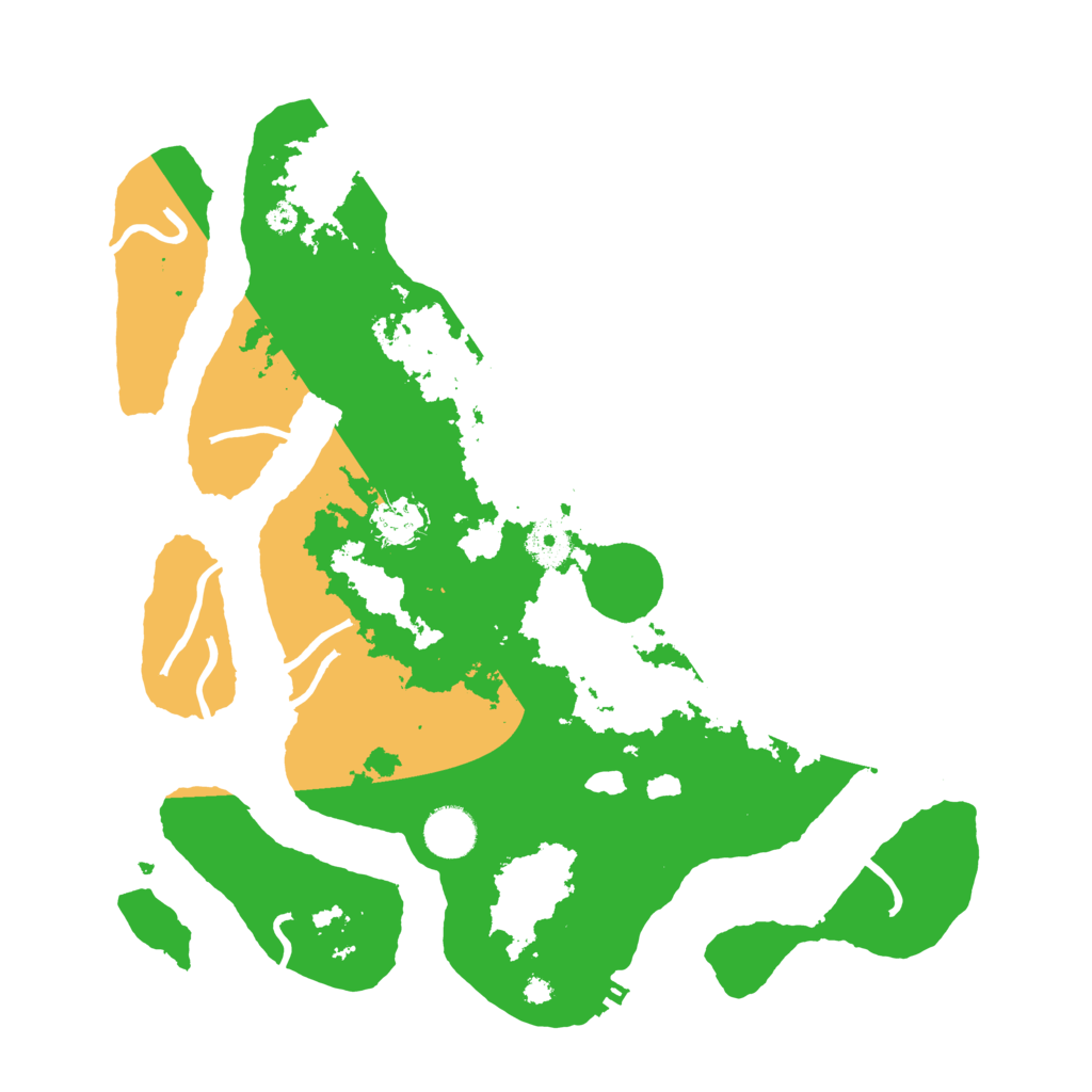 Biome Rust Map: Procedural Map, Size: 3700, Seed: 6295330