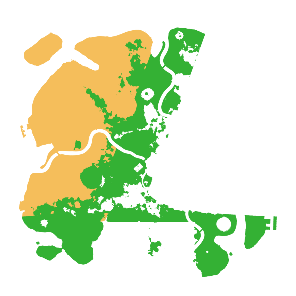 Biome Rust Map: Procedural Map, Size: 3700, Seed: 1564248497