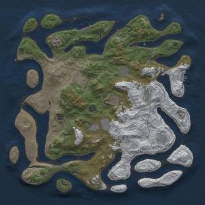 Thumbnail Rust Map: Procedural Map, Size: 4500, Seed: 4200, 19 Monuments