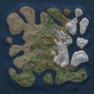 Thumbnail Rust Map: Procedural Map, Size: 3850, Seed: 652611817, 20 Monuments