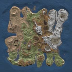 Thumbnail Rust Map: Procedural Map, Size: 3500, Seed: 157, 14 Monuments