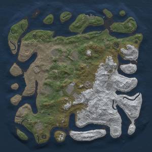 Thumbnail Rust Map: Procedural Map, Size: 4500, Seed: 208765002, 20 Monuments