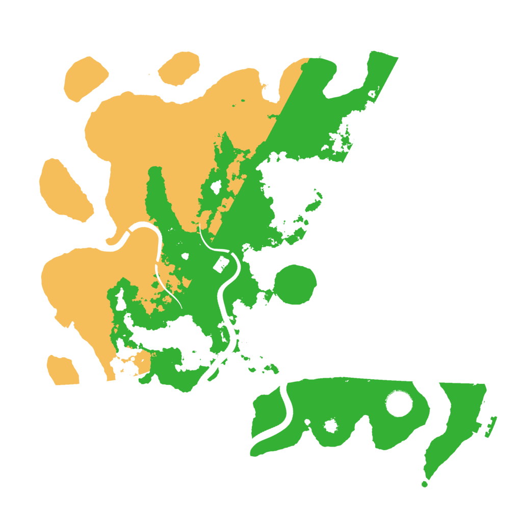 Biome Rust Map: Procedural Map, Size: 3500, Seed: 1335