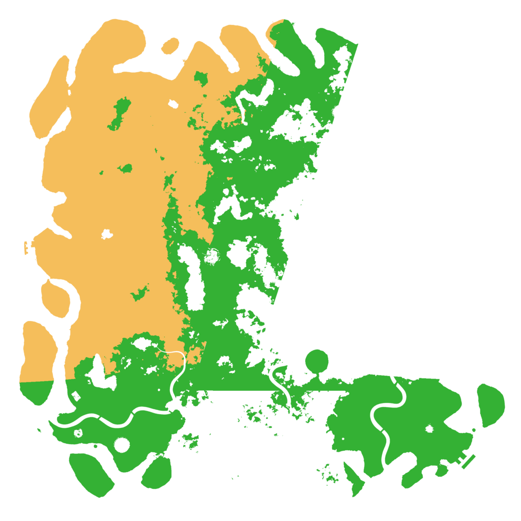 Biome Rust Map: Procedural Map, Size: 6000, Seed: 628759109