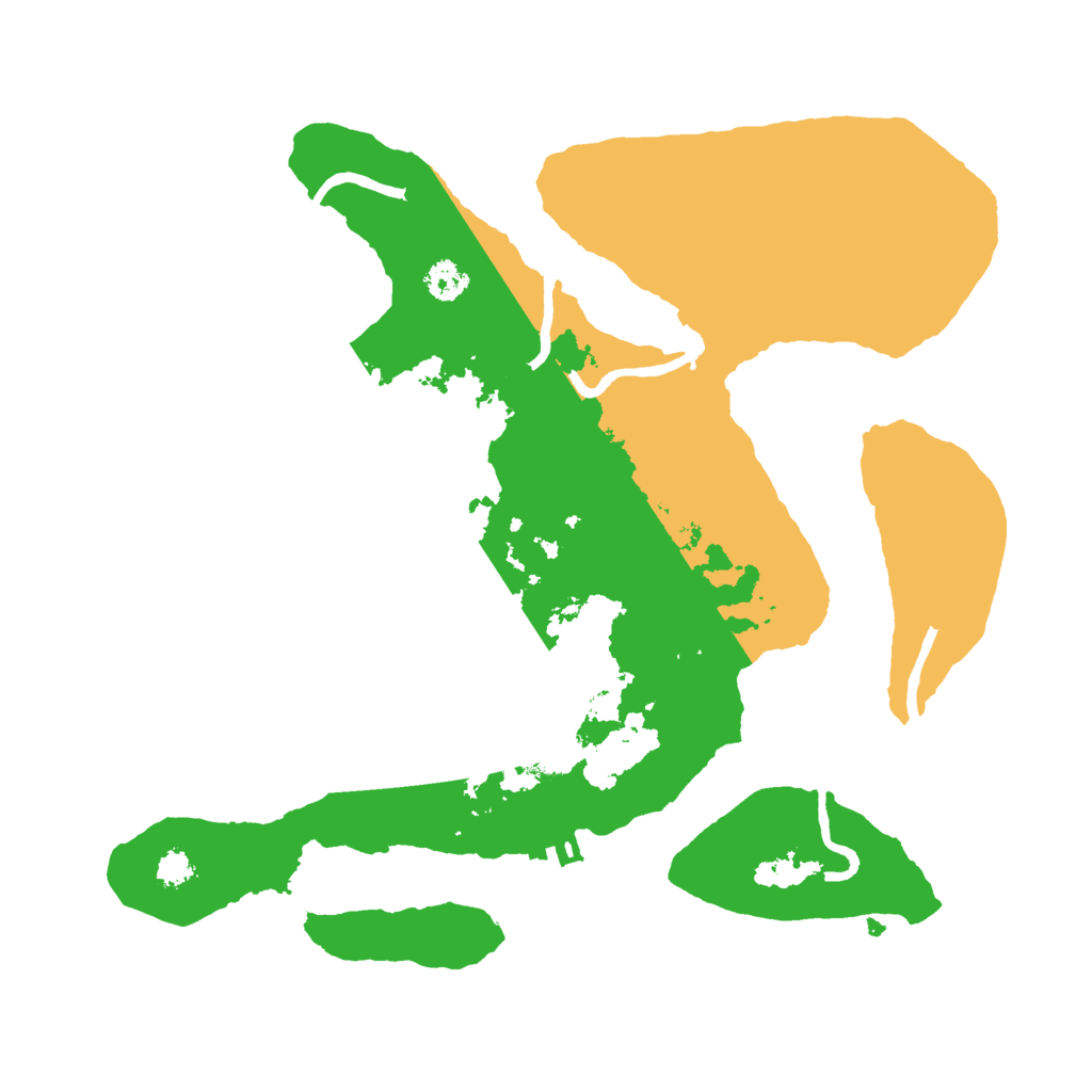 Biome Rust Map: Procedural Map, Size: 2800, Seed: 37845